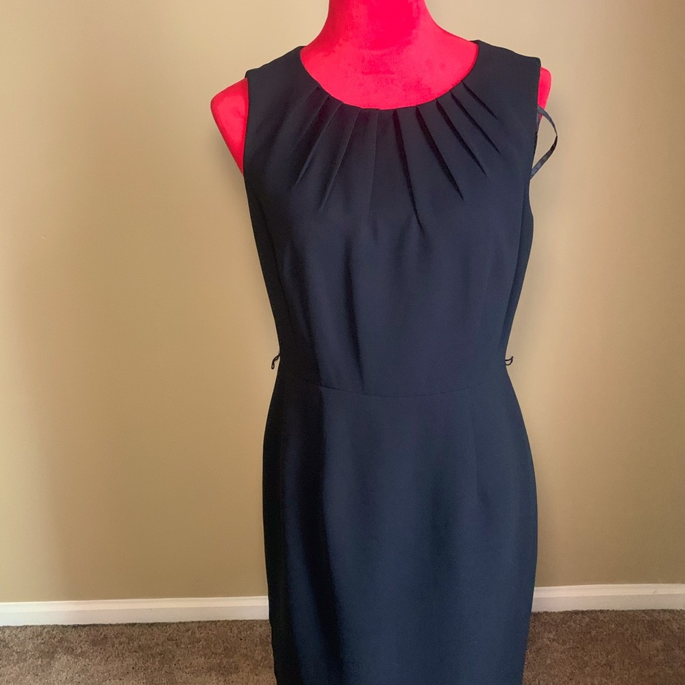 KASPER BLACK SLEEVELESS DRESS - Picture 6 of 9